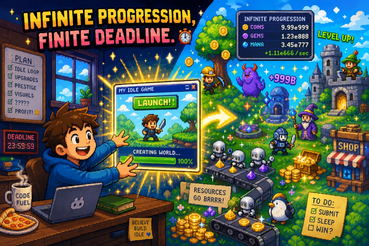 Idle Hands game jam, $2,500 prize pool